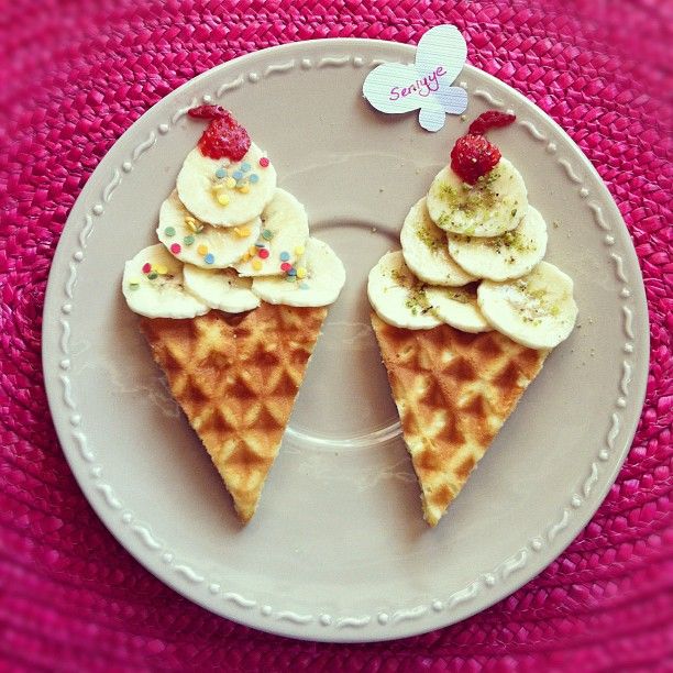 " Ice Cream Waffle Cone"  Waffles. Cute for Birthday mornings... Photo by ...