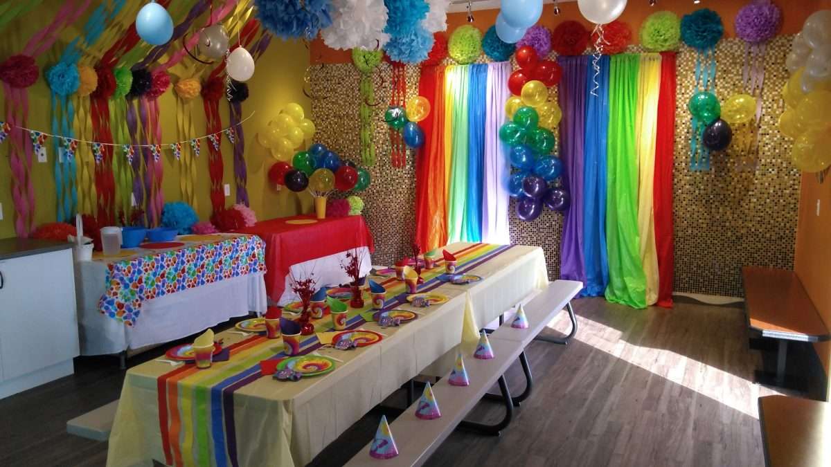 Jump2It Kelowna: RAINBOW themed birthday party