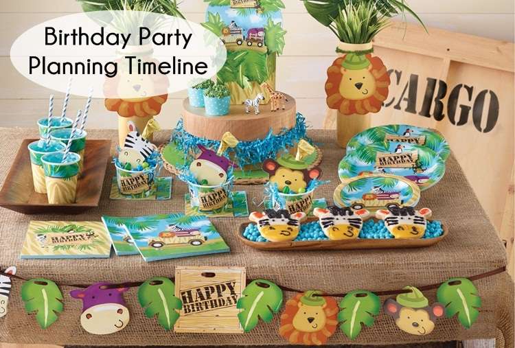 Kids Birthday Party Planning Timeline