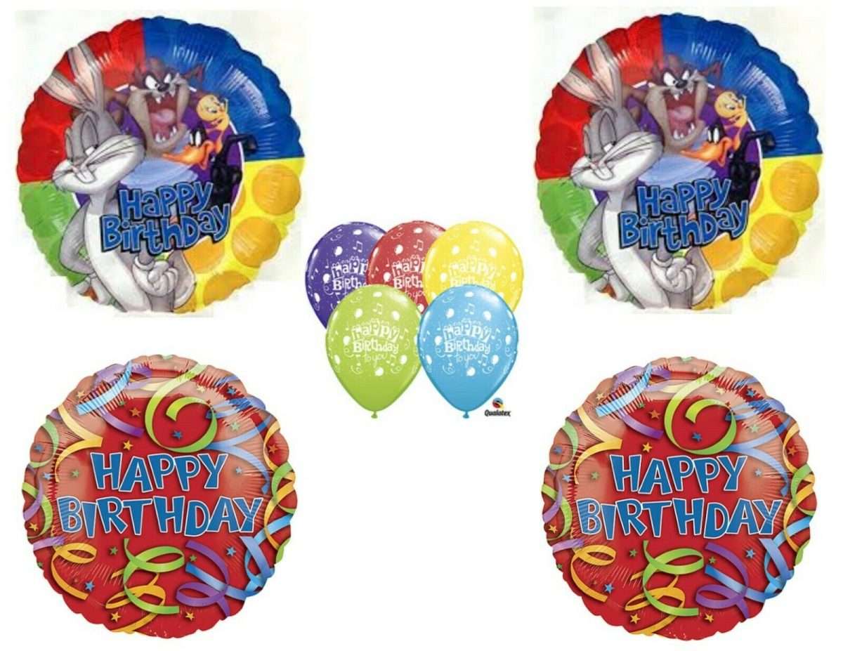 Looney Tunes Happy Birthday Party Balloons Decoration Supplies Bugs ...