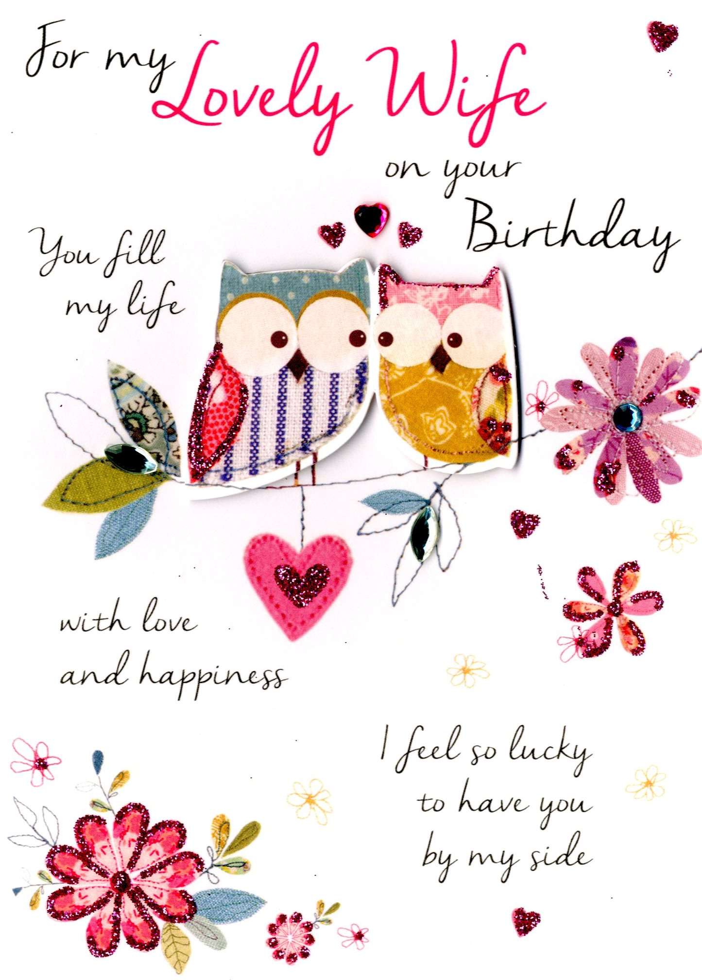 Lovely Wife Birthday Greeting Card