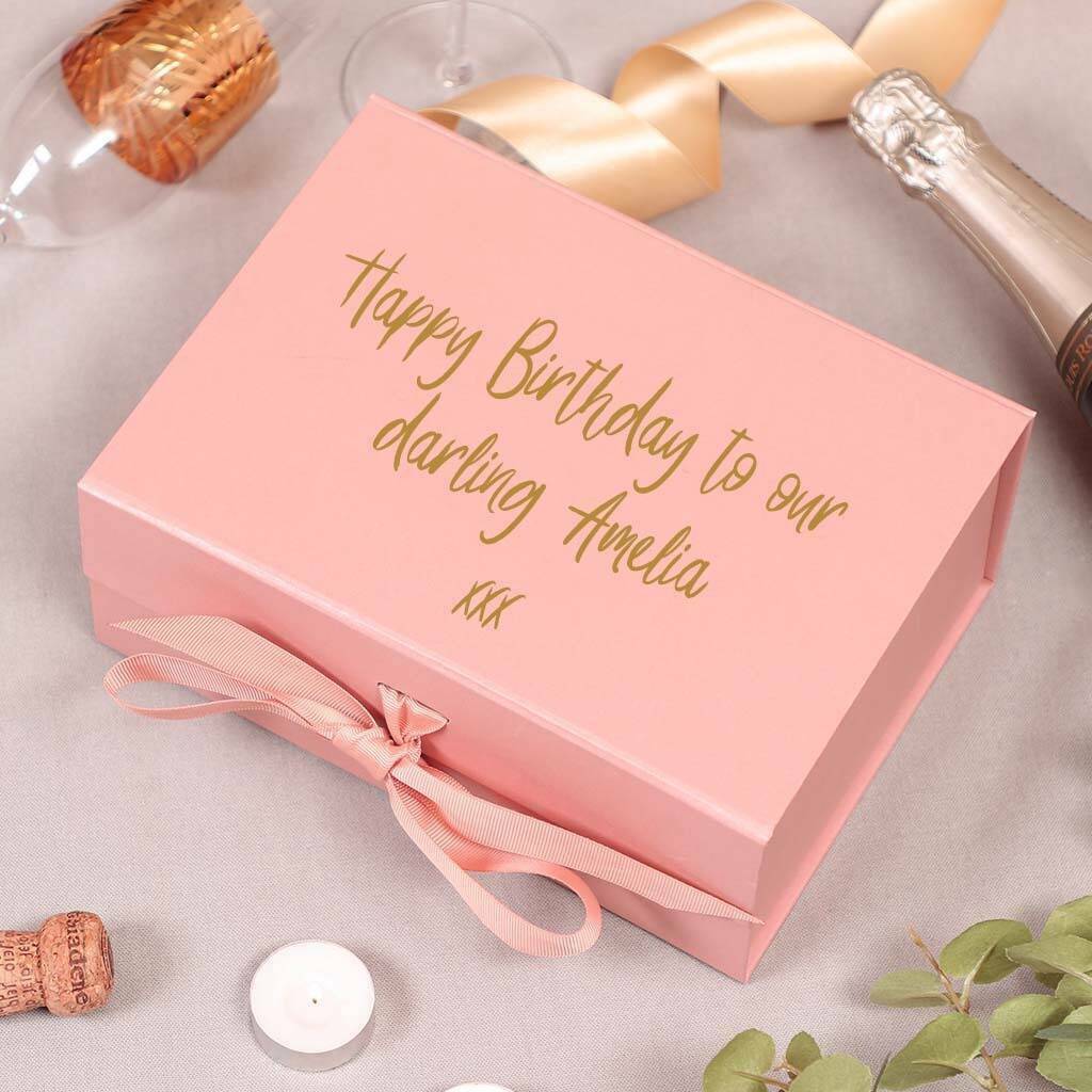 Luxury Personalised Birthday Gift Box For Her By Dibor ...