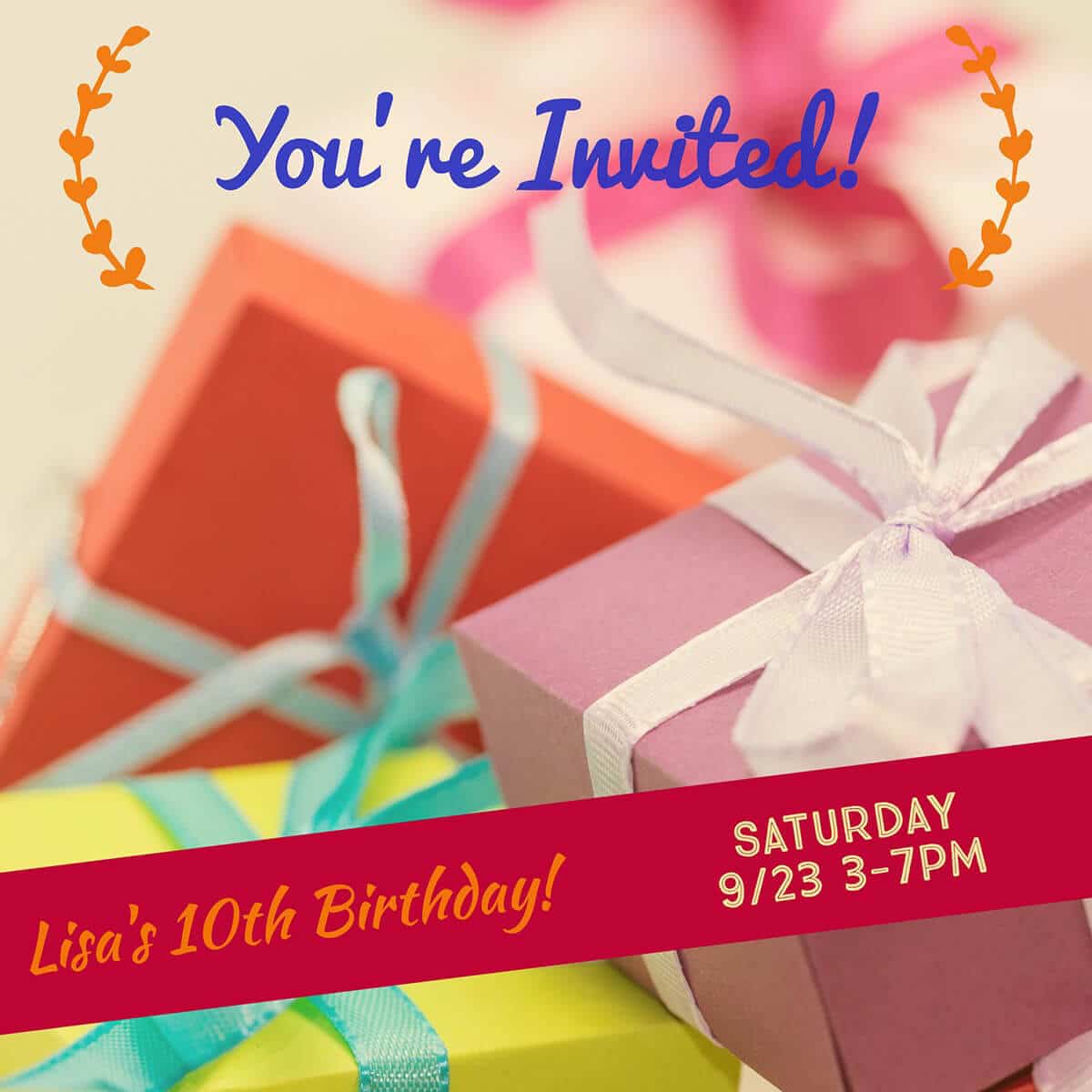 Make Your Own Birthday Invitations for Free