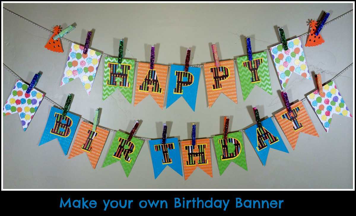 Make your own Birthday Pennant Banner