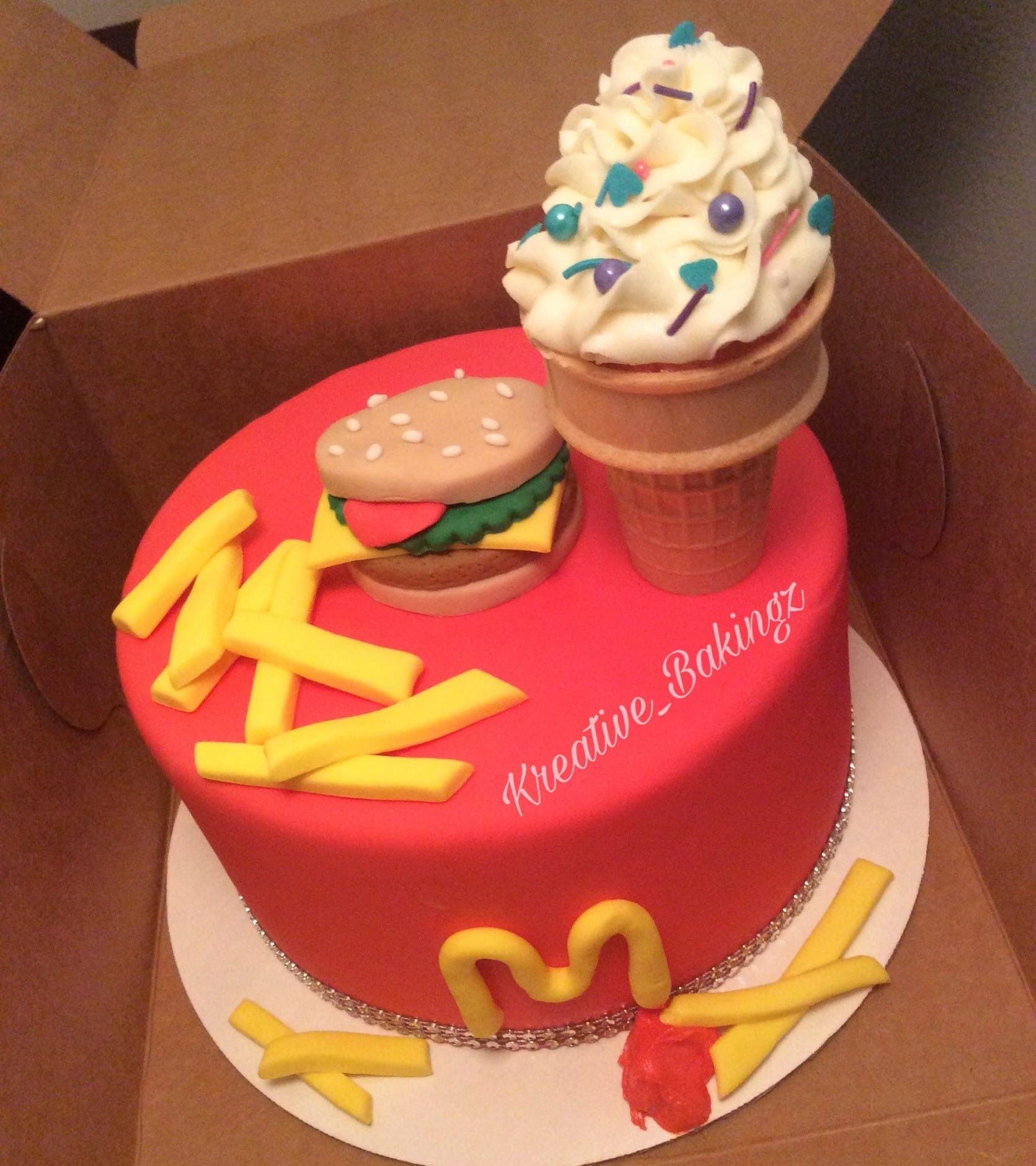 Mcdonalds Birthday Cake