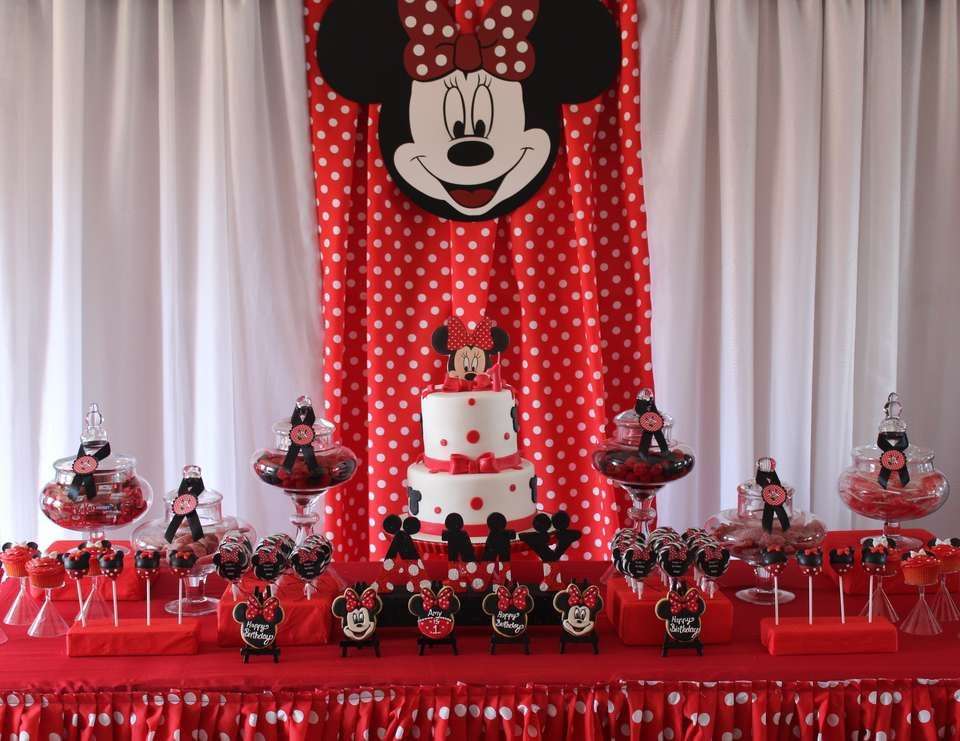 Minnie Mouse / Birthday " Red, White and Black Minnie Mouse ...