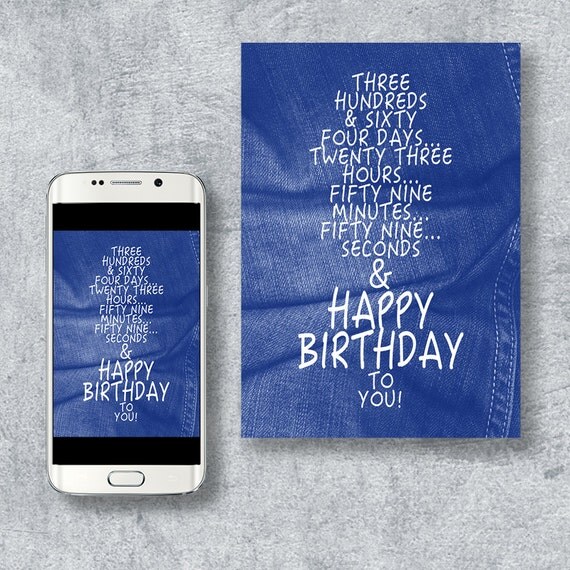 Mobile Phone Greeting Card Birthday Day Card by imup2nogood