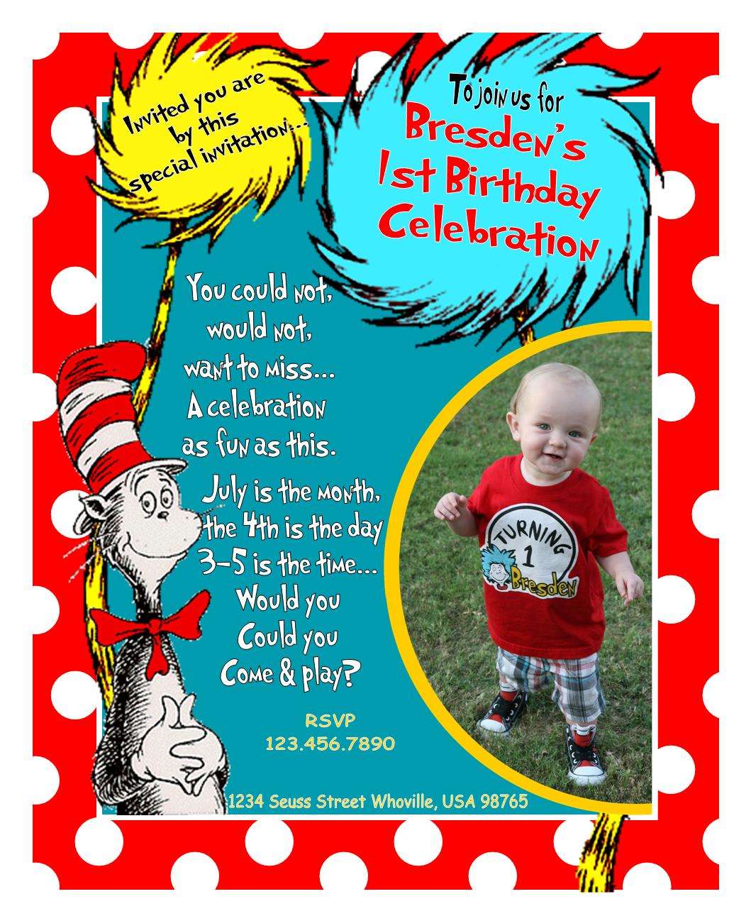 Modern Mommy MustHaves: Our Dr. Seuss 1st Birthday Party...