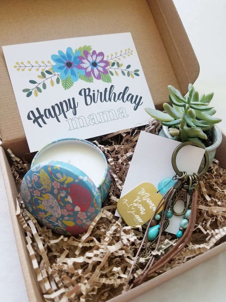Mom birthday gift set curated gift box Custom mother