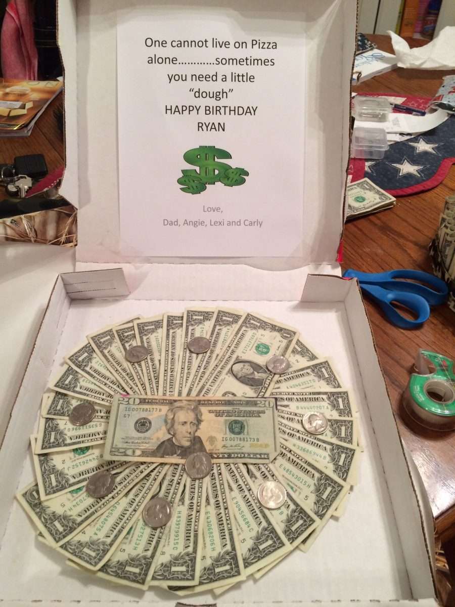 Money pizza for the 16 year old.