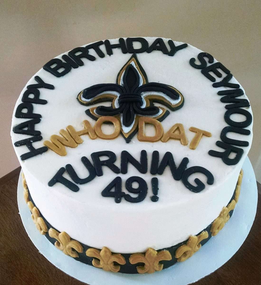New Orleans Saints Birthday Cake Ideas
