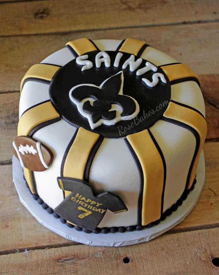 New Orleans Saints Birthday Cake