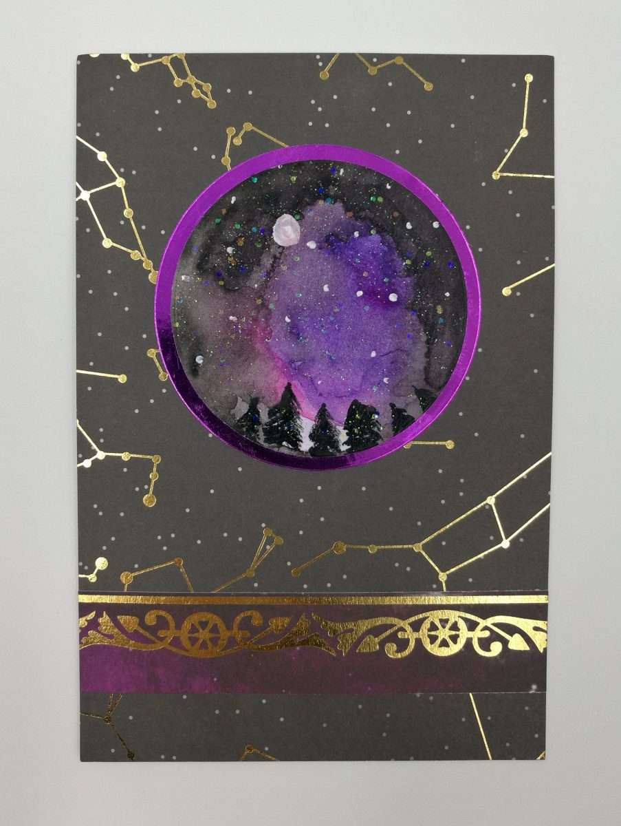 Night Sky Card, Galaxy Card, Nebula Card, Moon Card, Stars Card ...