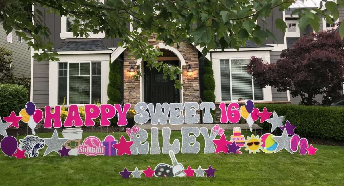Our birthday yard signs and yard art make awesome Sweet 16 Birthday ...