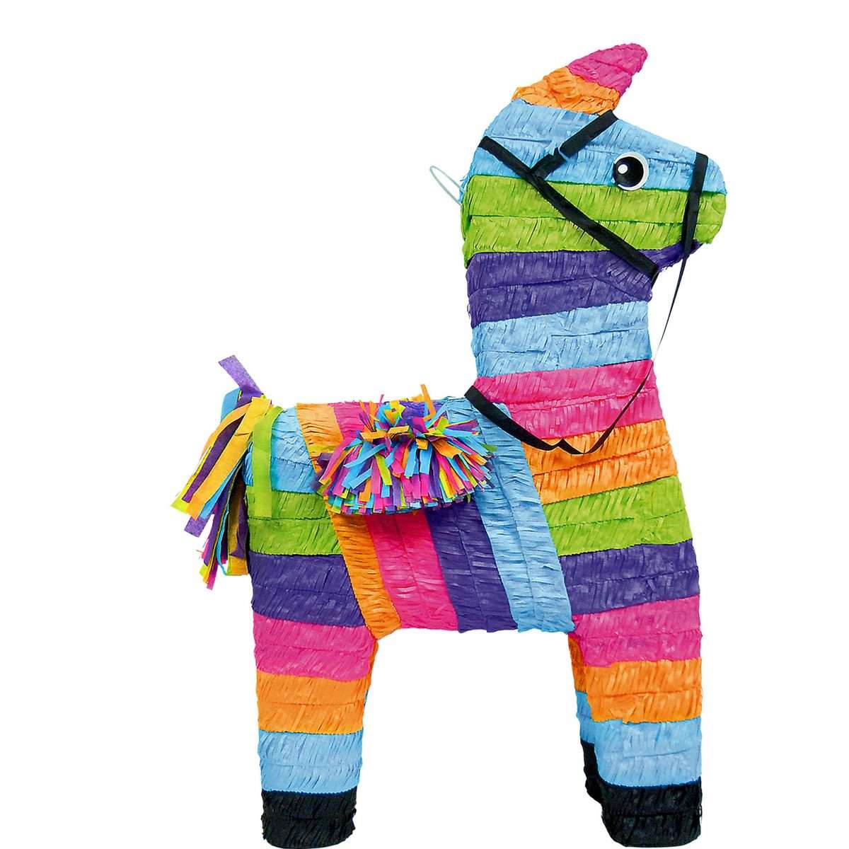Party City Giant Rainbow Donkey Pinata, 36 1/2â? x 21 1/2â? x 4 3/4 ...