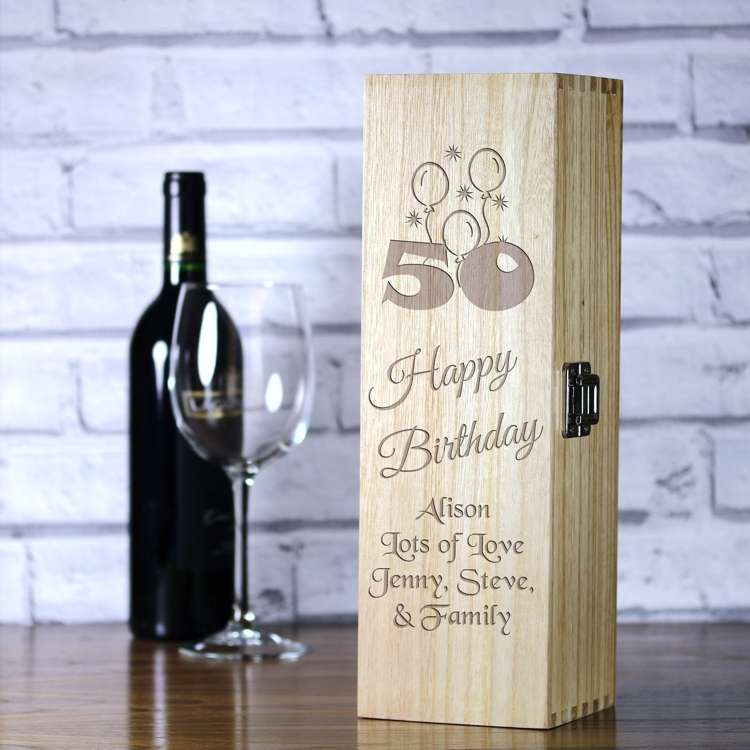 Personalised Luxury Wooden Wine Box