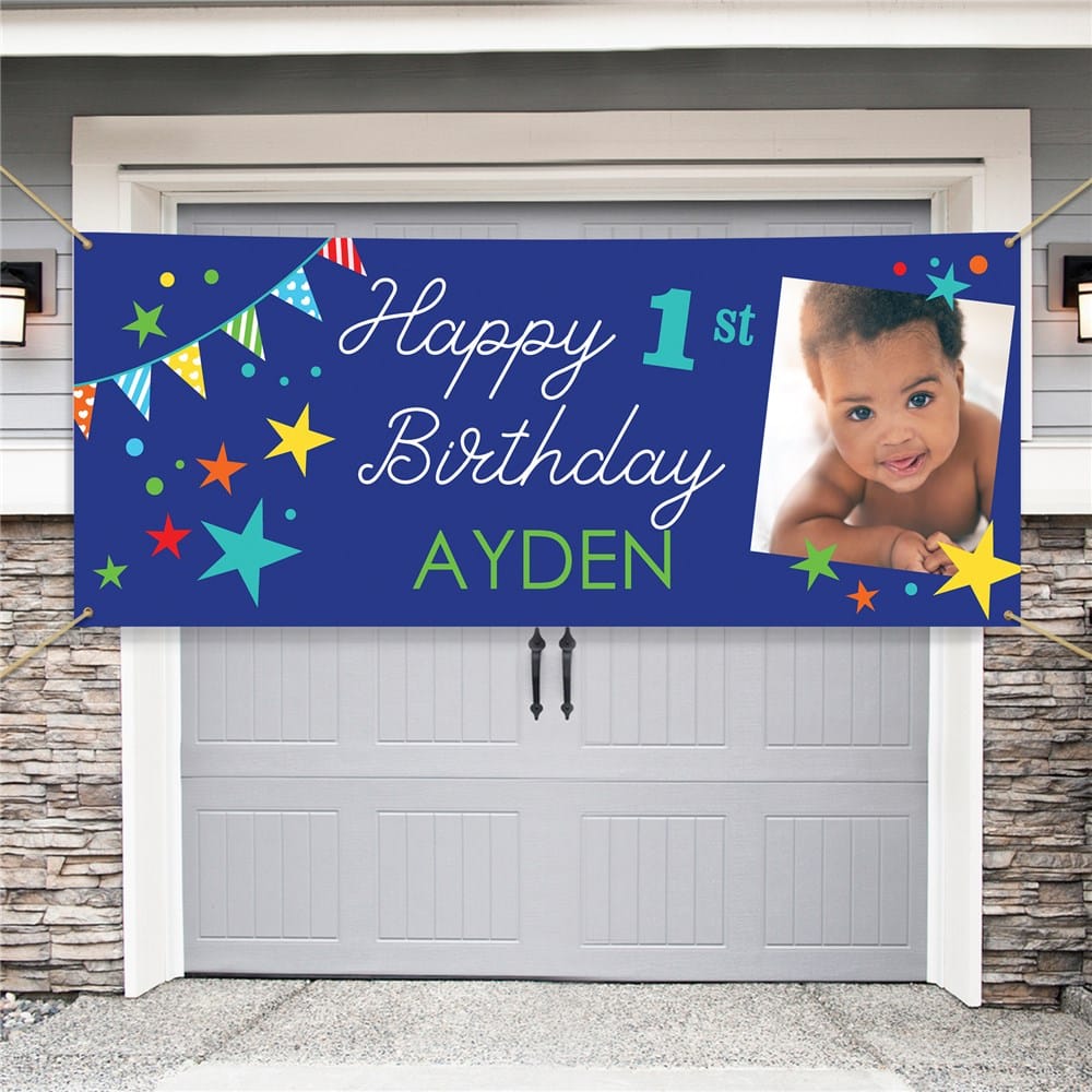 Personalized Birthday Photo Banner
