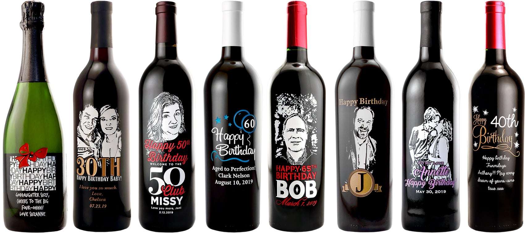 Personalized Happy Birthday Wine Bottles &  Custom Labels ...