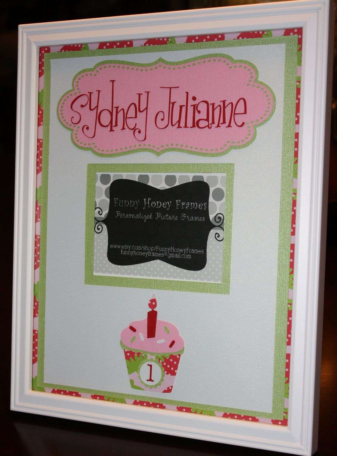 PERSONALIZED/Custom PICTURE FRAME Baby Girl First 1st ...