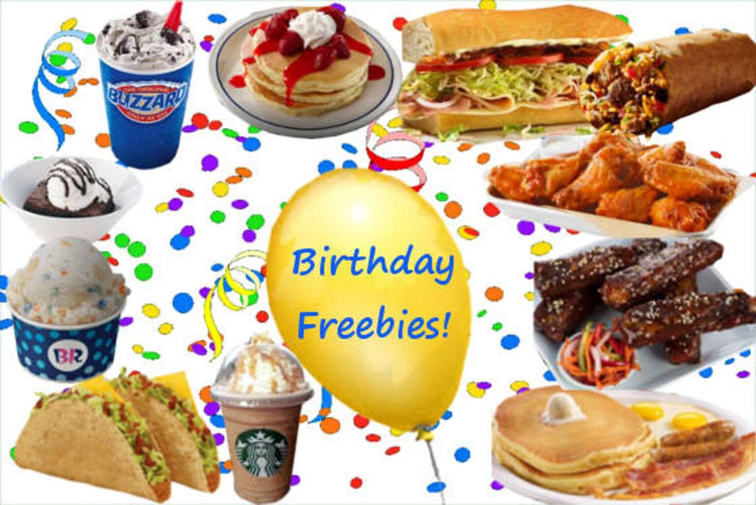 Places That Give Free Birthday Food BirthdayTalk