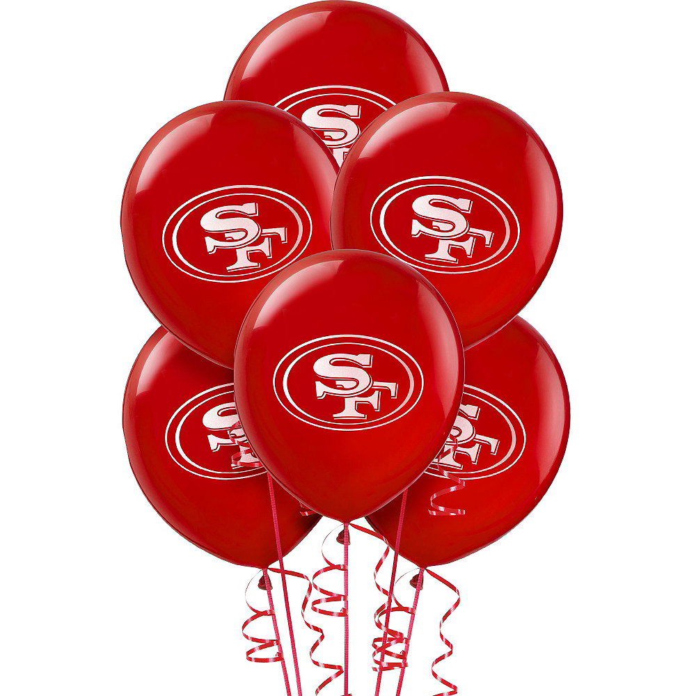 San Francisco 49ers Balloons 6ct
