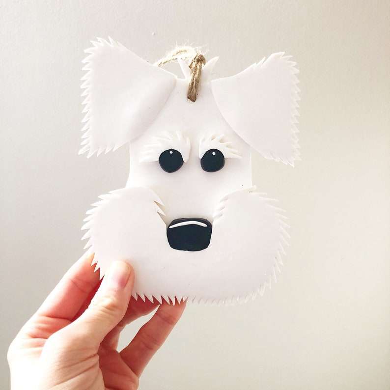 Schnauzer dog ornament birthday gift for dog owners dog