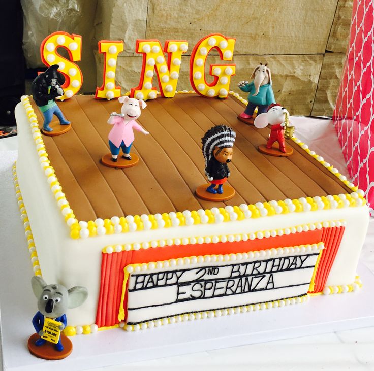 Sing Birthday Cake created by Azucar Bakery in Denver Colorado. For my ...
