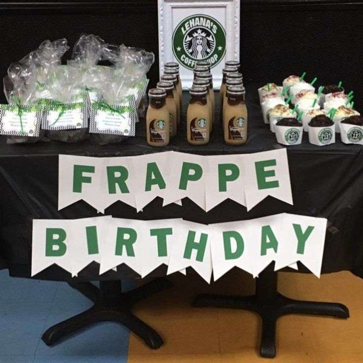 Starbucks Birthday Coffee Lover Printable Banner Instant ...
