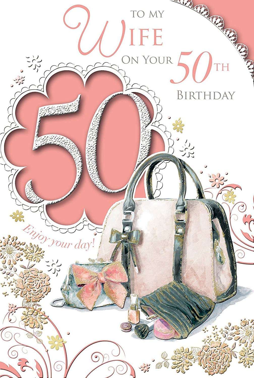 Xpress Yourself To My Beautiful Wife Happy 50th Birthday Medium Sized ...